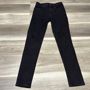 American Eagle Outfitters super High Rise Black Jeans size 2